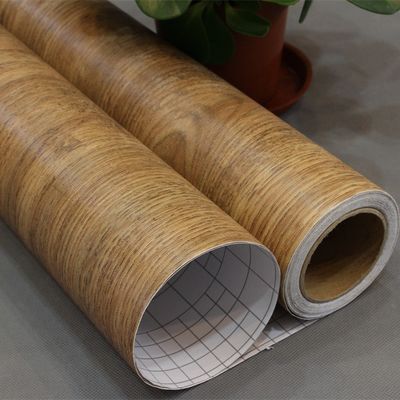 60cm*10m ξύλινη υφή λεπτή αυτοκόλλητη πλαστική ταινία για ανακαινισμένα έπιπλα
